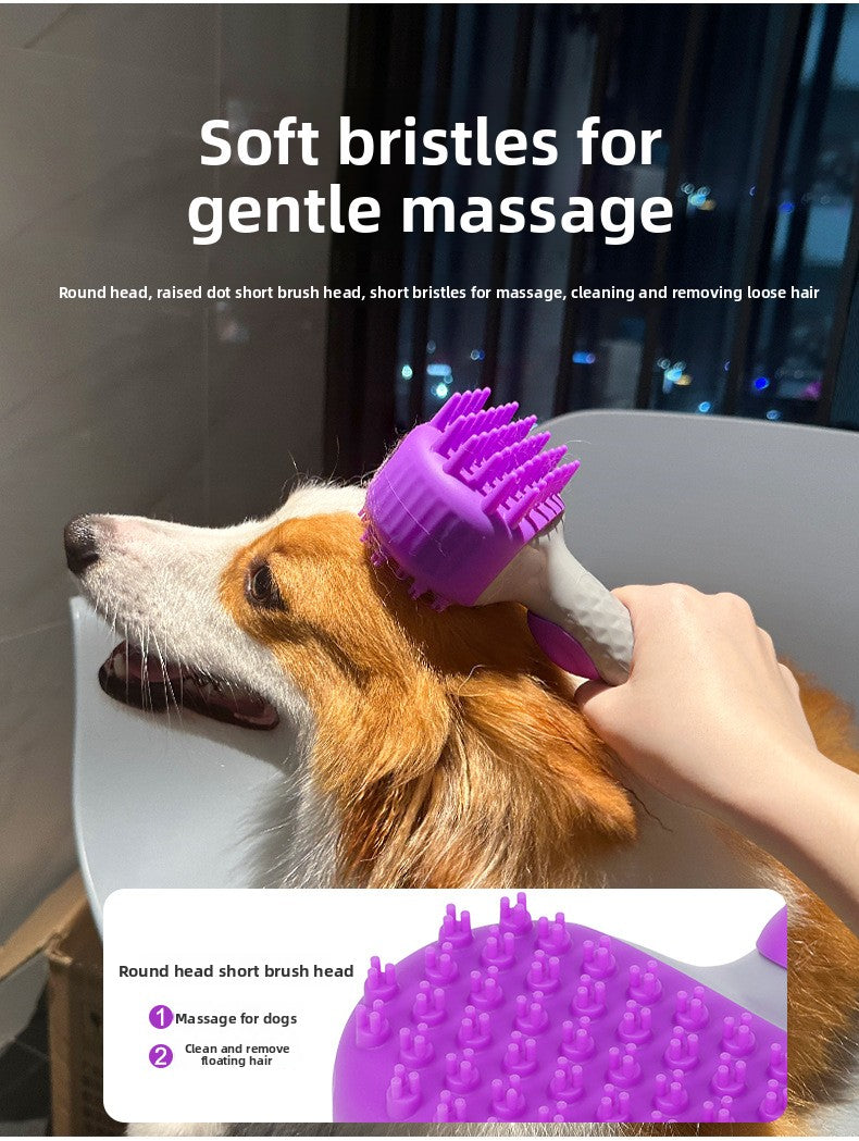 Dual Sided Pet Grooming Brush for Dogs Cats Massage Bath Shedding Deshedding Comb Professional Pet Care Tool